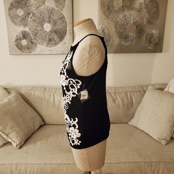 INC International Concepts Sheer Lace Top - NEW - Picture 7 of 14